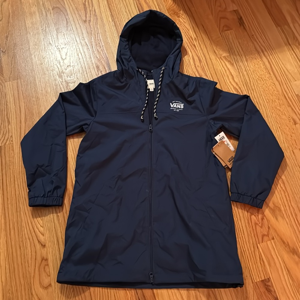 VANS Kastle MTE Long Windbreaker Hooded Zip Jacket - Picture 6 of 11